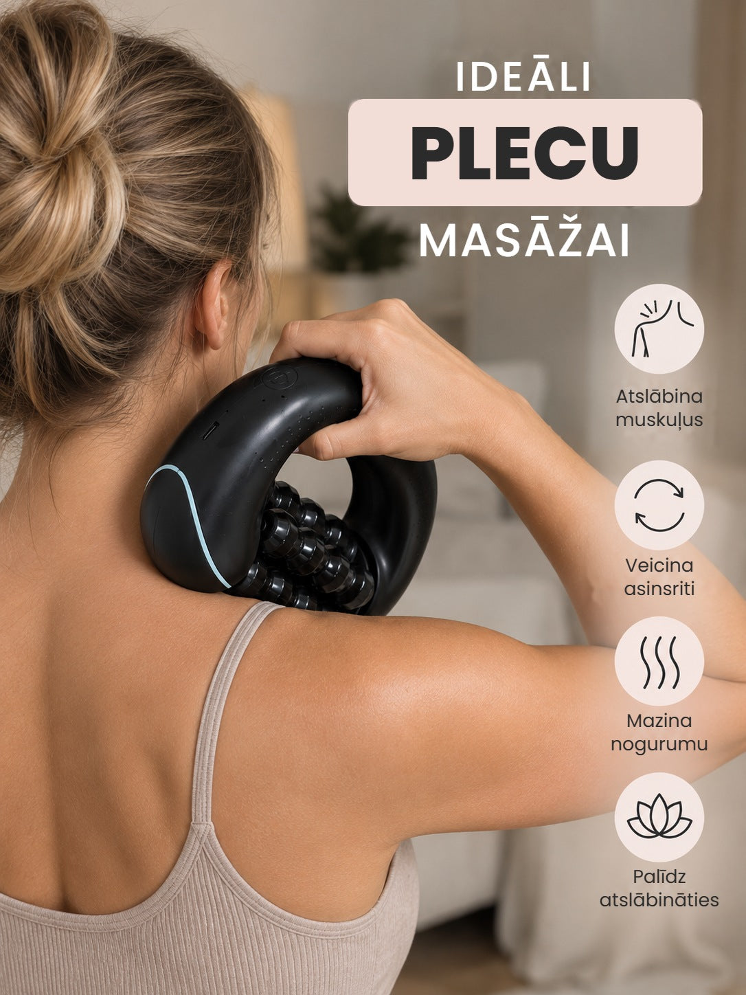 Elektriskais masažieris muskuļiem un pret celulītu